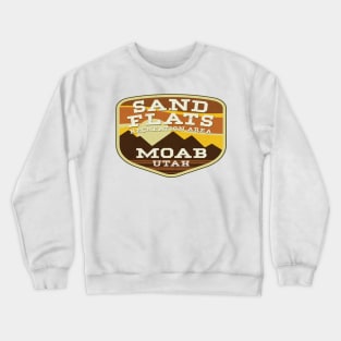 Sand Flats Recreation Area Moab Utah Bike Mountain Biking Outdoors Nature Hiking Arches National Park Crewneck Sweatshirt